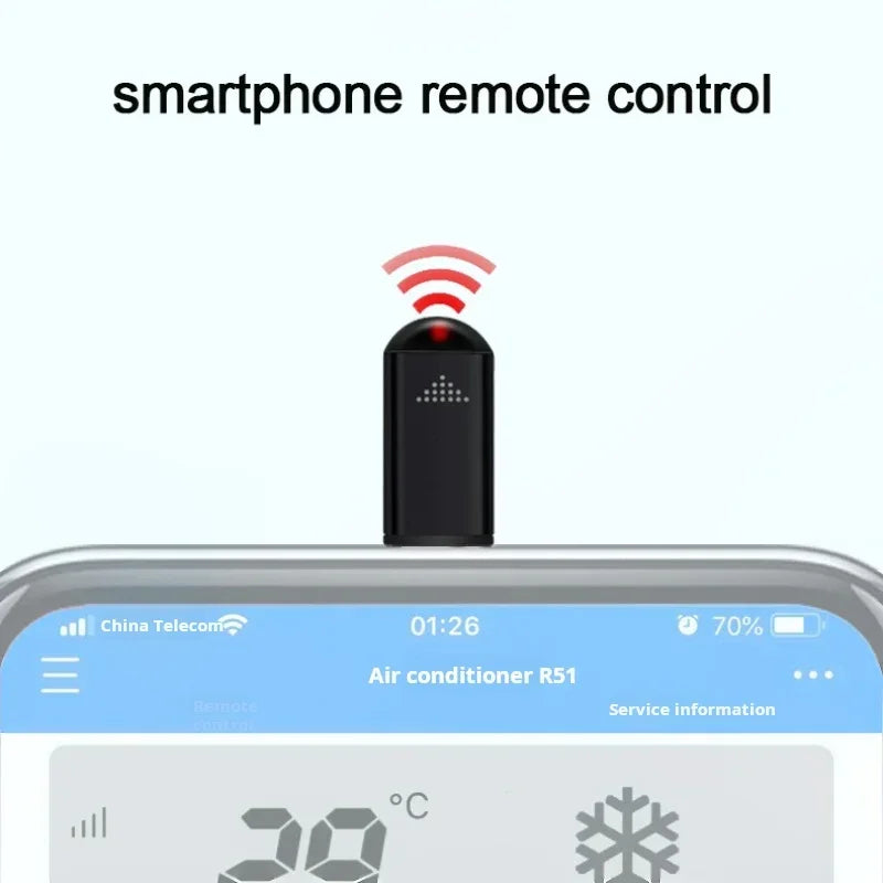 Smartphone Infrared Transmitter Adapter – Type-C Remote Control for TV via Smart App