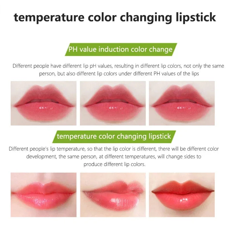 Spring Aloe Vera Moisturizing Lipstick – Long-Lasting Nourishing Temperature-Change Lip Balm & Gloss