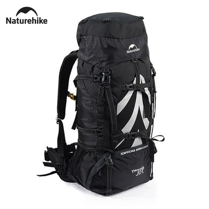 Naturehike 70L Camping Backpack — Large Capacity Ergonomic Hiking & Trekking Bag for Men with Rain Cover