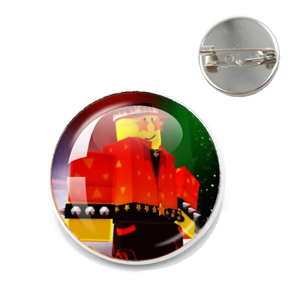 Pizza Character Elliot Game Forsaken Pin Brooch – Funny Meme Backpack Accessory for Friends & Fans Gifts