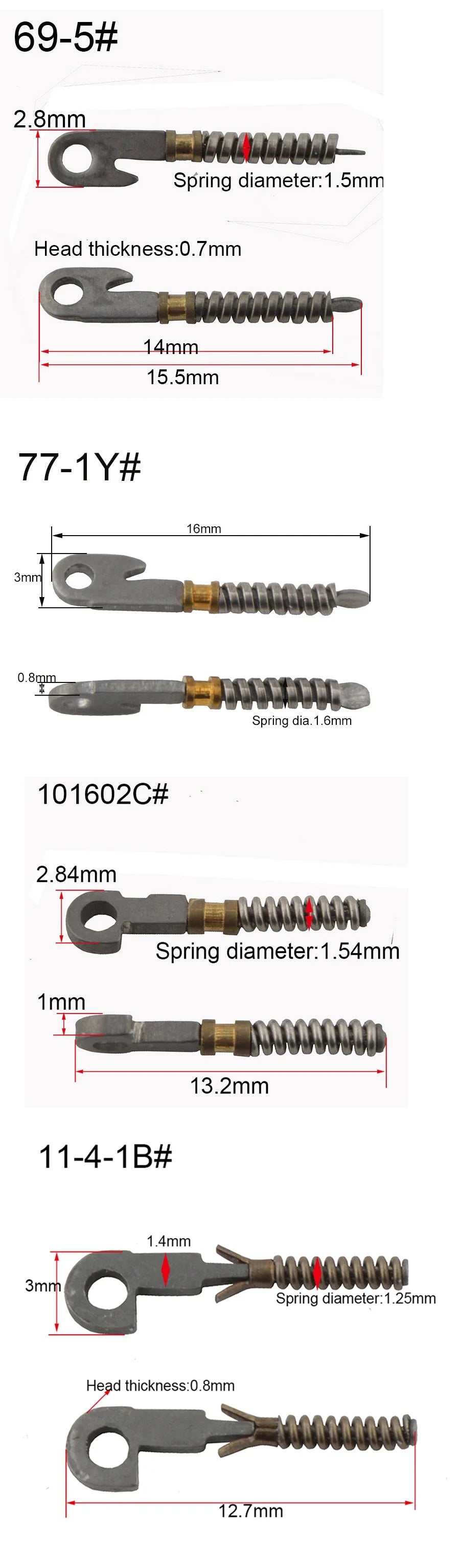 100pcs Glasses Spring Insert Hinges – Eyeglasses Repair & Replacement Accessories