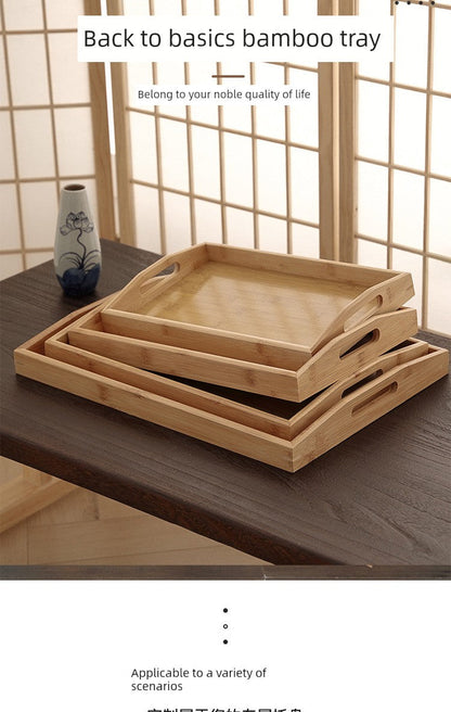 Rectangular Bamboo Tray – Household, Restaurant & Hotel Satchel Serving Tray