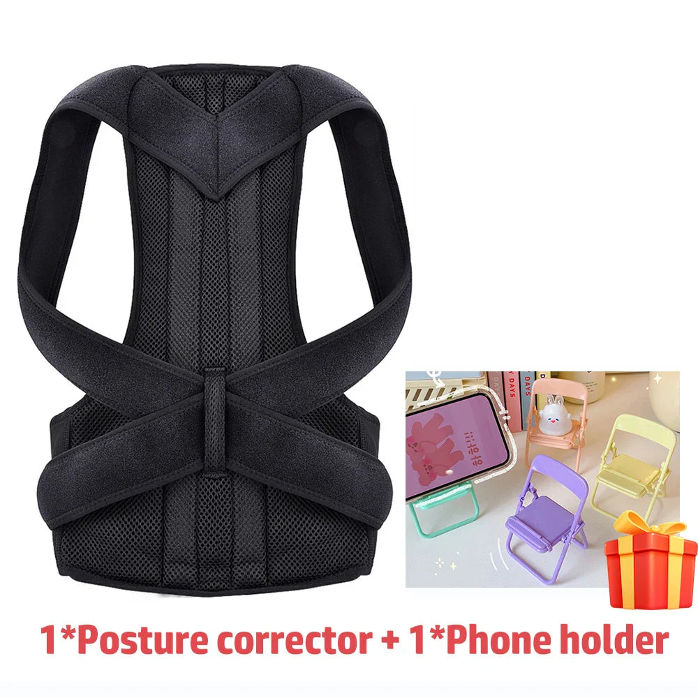 Back Posture Corrector Belt — Shoulder Support & Spine Brace for Upper & Lower Back Pain Relief | Clavicle Posture Vest