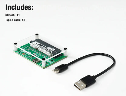 GBFlash Burner USB Adapter — No-Screen Flash Cart for Game Boy, GBA & GBC Consoles