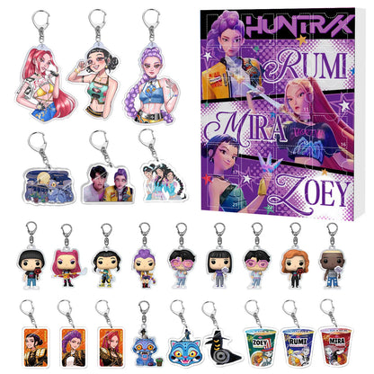 New Kpop Demon Hunters 24-Day Advent Calendar — Rumi, Mira, Zoey & Tiger Christmas Countdown Gift
