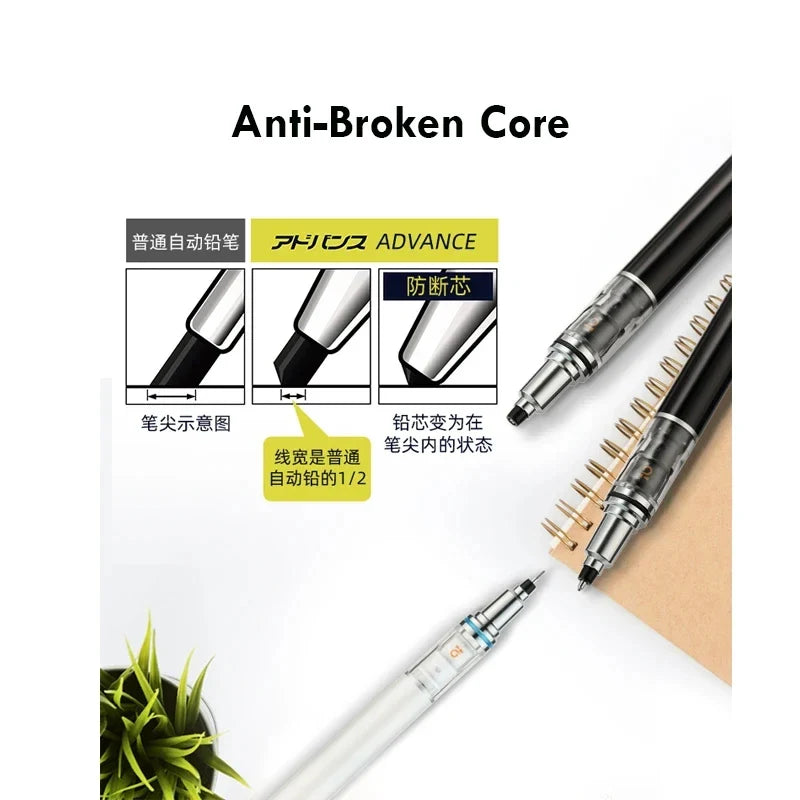Japan UNI KURA TOGA Mechanical Pencil 0.5mm: Automatic Rotation Drawing - M5-559 Special Pencil for Cute School Supplies