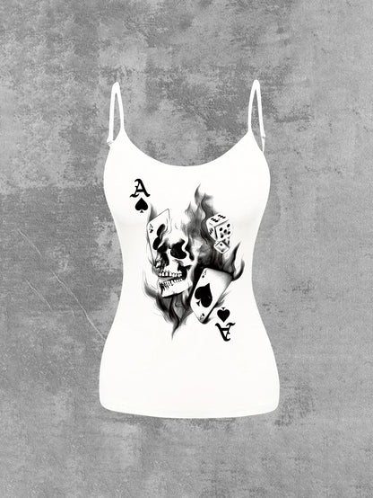 Women’s Slim Strap Tank Top – Breathable Summer Sleeveless Casual Top