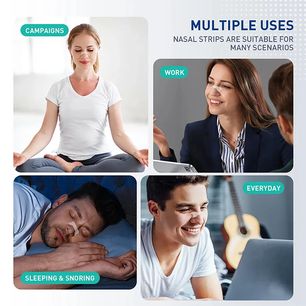 Lavender Scented Nasal Strips — Anti-Snoring Sleep Aid for Better Breathing and Improved Sleep