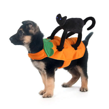 Halloween Horse Riding Pet Costume - Creative Dog & Cat Party Cosplay Accessory
