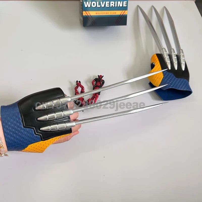 1:1 Wolverine Claw Figure – X-Men Wearable Gloves Cosplay Toy, Deadpool Anime Model, Kids Birthday Gift Collection