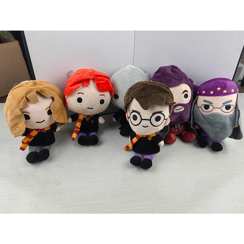 Harry Potter Hermione & Fantastic Beasts Plush Toy — Ron Movie Character Stuffed Doll with Scarf, Cute Birthday Gift