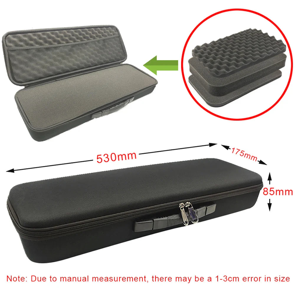 DIY Foam Hard Carry Case Storage Bag – Shockproof Travel Zipper Organizer for Camera & Outdoor Tool Accessories