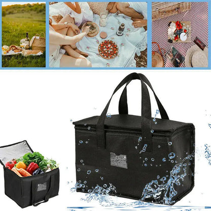70L Large Insulated Thermal Cooler Bag – Portable Lunch Tote, Tin Foil Food Storage for Picnic, Camping, and Fresh Keeping