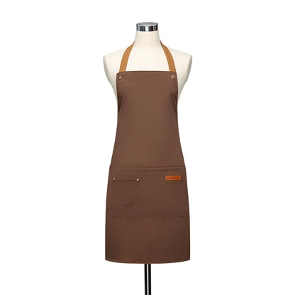 Waterproof Halter Apron – Unisex Kitchen Apron for Men & Women, Salon, Barbecue, Cleaning, Nail, and Roast Mandiles