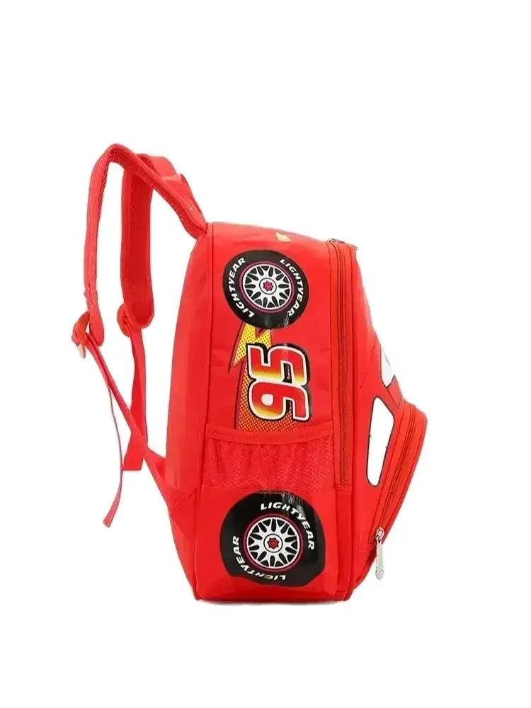 Hot Kindergarten Cartoon 3D Car Travel Backpack – Waterproof Boys Backpack for Kids 2-5 Years Old