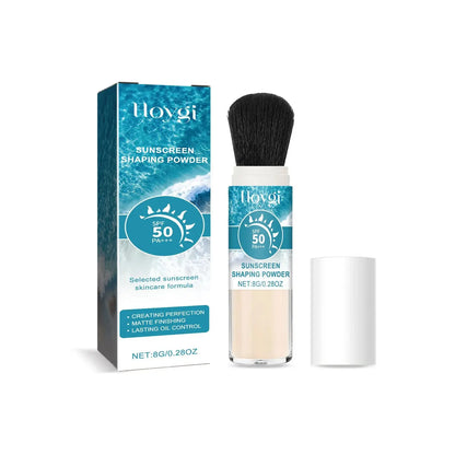 SPF50 Sunscreen Loose Powder – Full Coverage, Waterproof, Oil-Control Matte Setting Powder with Pore Blurring Sunblock