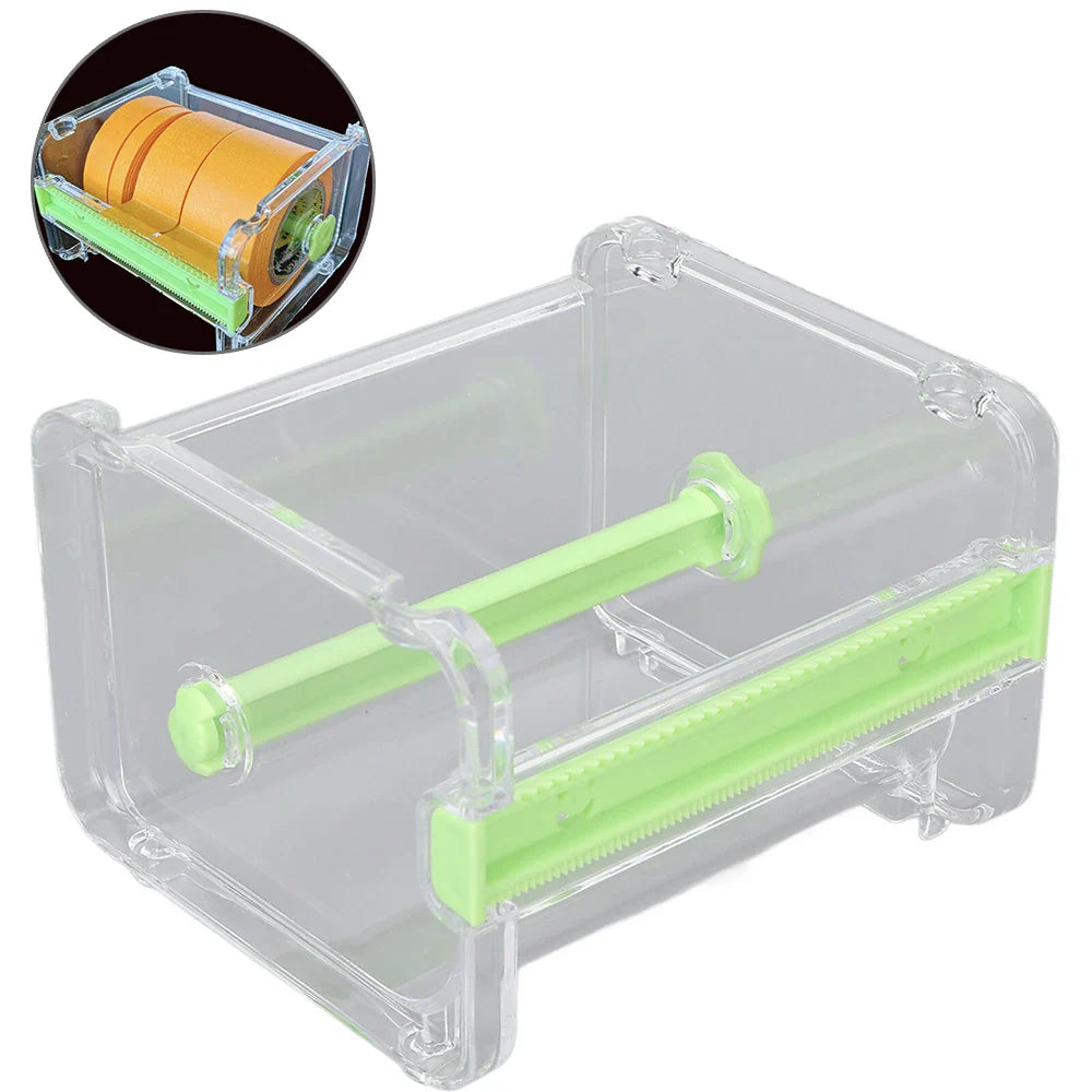 DIY Painting Model Masking Tape Dispenser: Washi Tape Cutter & Storage Box - Office Tape Holder Tools