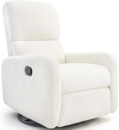 Swivel Glider Rocking Recliner Chair – Massage Nursery Armchair with Rocker Recline for Adults