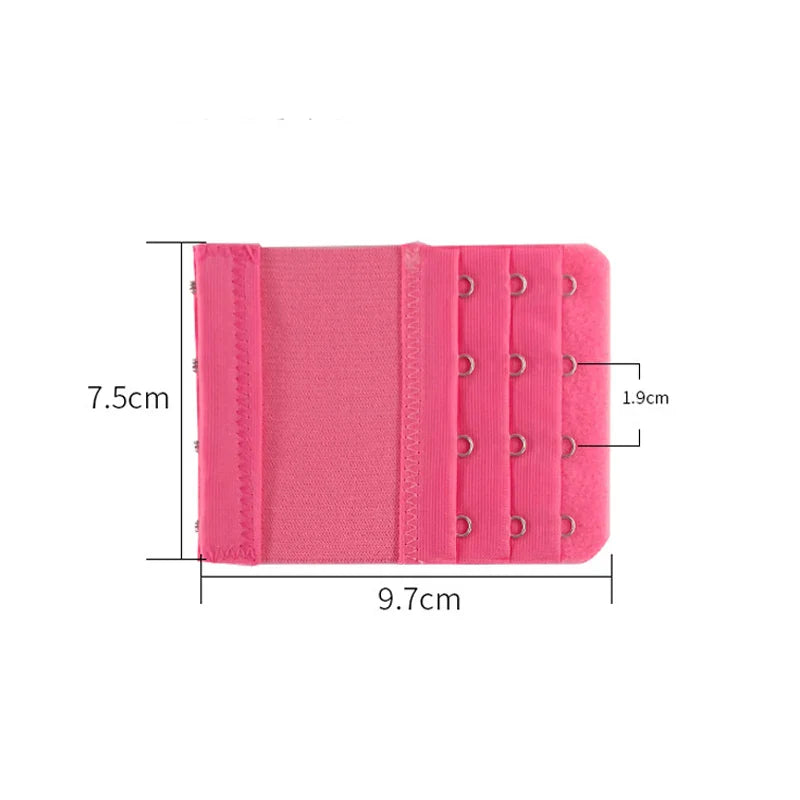 4-Row 4-Hook Bra Extender Set – Adjustable Strap Buckle for Bra Extension, Sewing Tool & Intimates Accessories