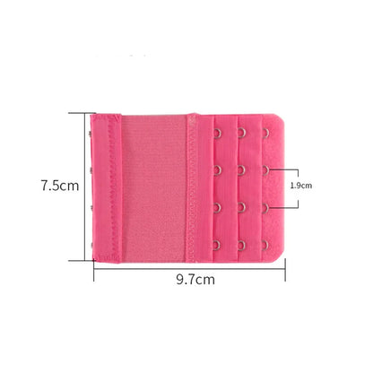 4-Row 4-Hook Bra Extender Set – Adjustable Strap Buckle for Bra Extension, Sewing Tool & Intimates Accessories
