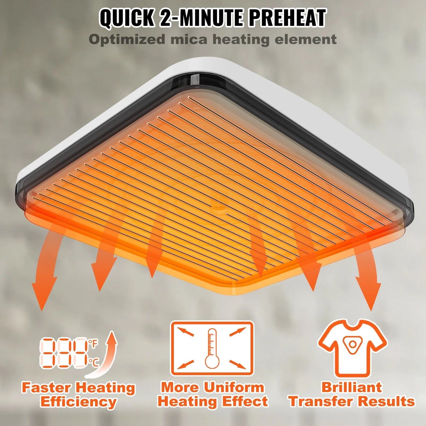VEVOR Portable Heat Press Machine - 9x9/12x10 Inch, DIY Shirt Printing, Multifunctional Sublimation Transfer for HTV Vinyl, T-Shirt & Bag