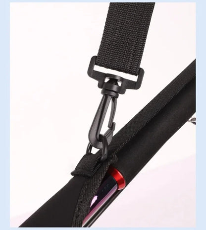 Adjustable Fishing Rod Storage Bag — Portable Shoulder Belt Protector for Reel and Rod, 1-Piece Fishing Accessory