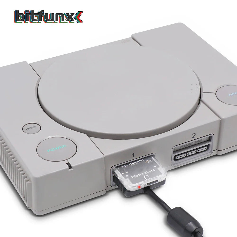 Bitfunx PSX Memory Card – PS1 Console Save Game Data for Sony PlayStation 1 & PS One