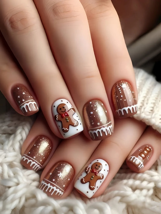 Christmas 3D Nail Art Stickers – Santa, Snowman, Tree, Snowflake & Holiday Designs