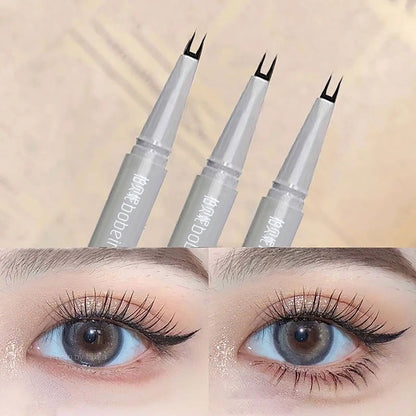 Double-Claw Liquid Eyeliner — Ultra-Thin, Waterproof, Non-Smudge & Sweat-Proof Lower Lash Pen