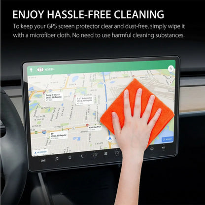 Touch Screen Protector for Tesla Model 3/Y — 15-Inch Tempered Glass Film for Center Control Screen & Navigation Protection