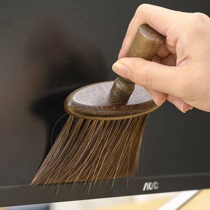 Multifunctional Wooden Cleaning Brush - Soft Bristles for Gap, Keyboard, and Car Interior Cleaning