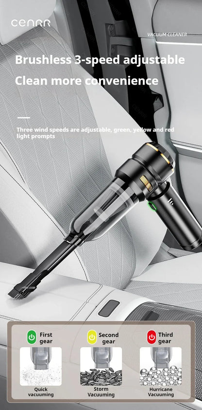 CENRR 998000PA Wireless Car Vacuum Cleaner – Powerful Portable Handheld Auto Cleaning Tool & Car Accessory