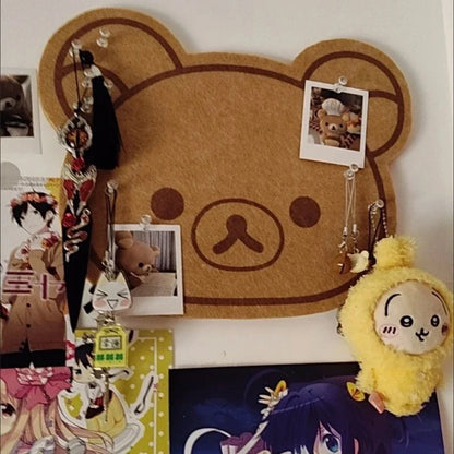 Cartoon Felt Message Board - Cute No-Drill Wall Decor & Photo Display for Dorms and Home