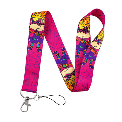 Animated Comedy Lanyard — Key Neck Strap for ID Card, Cell Phone, Badge Holder, Keychain Accessories & Gifts