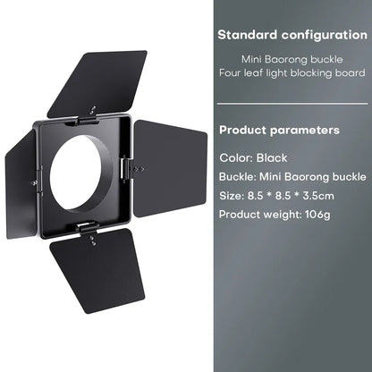 80W Dual Color Temperature COB Photography Light - Professional LED Video Light, Portable Handheld Fill Light with Mini Bowens
