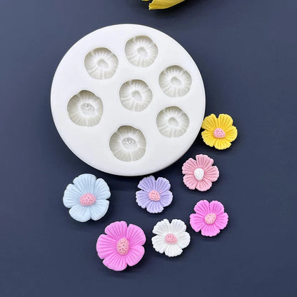 Flower Daisy Silicone Mold — Sugarcraft, Fondant & Cupcake Baking Tool for Cake Decoration