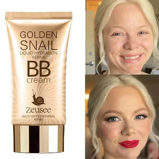 BB Cream Liquid Foundation – Full Coverage Natural Concealer Makeup Base, Long-Lasting Oil Control Face Cosmetics for Women