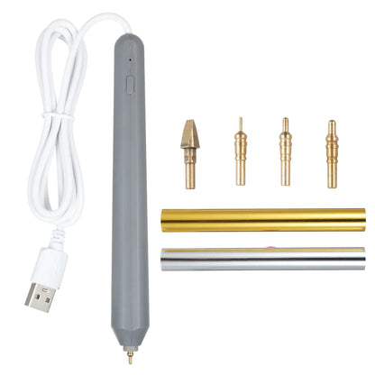 USB Heated Foil Pen Set – Hot Foil Tool for Scrapbooking, Card Making & Craft Drawing