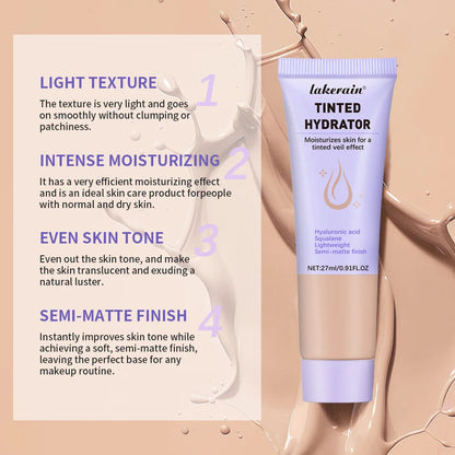 Strong Coverage Tinted Hydrator Makeup – Semi-Matte Finish for Women, Evens Skin Tone & Naturally Moisturizes
