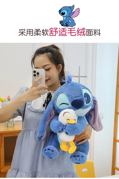 30/45cm Disney Stitch & Lilo Plush Dolls – Cute Donald Duck Stuffed Toys for Kids’ Birthday Gifts & Home Decoration