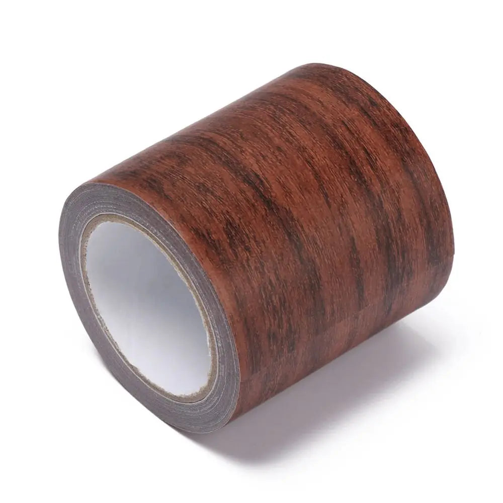 Wood Grain Skirting Repair Tape - 5M Self-Adhesive Furniture Renovation Wall & Floor Trim Sticker