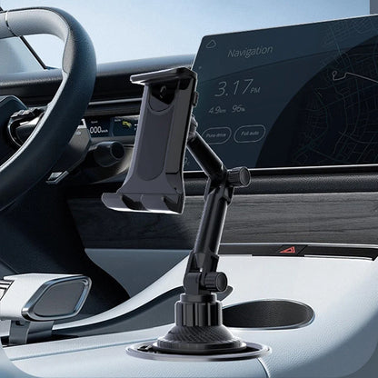 Universal Car Cup Holder Tablet Stand - Phone & iPad Mount for Smartphones and Devices Up to 11 Inch