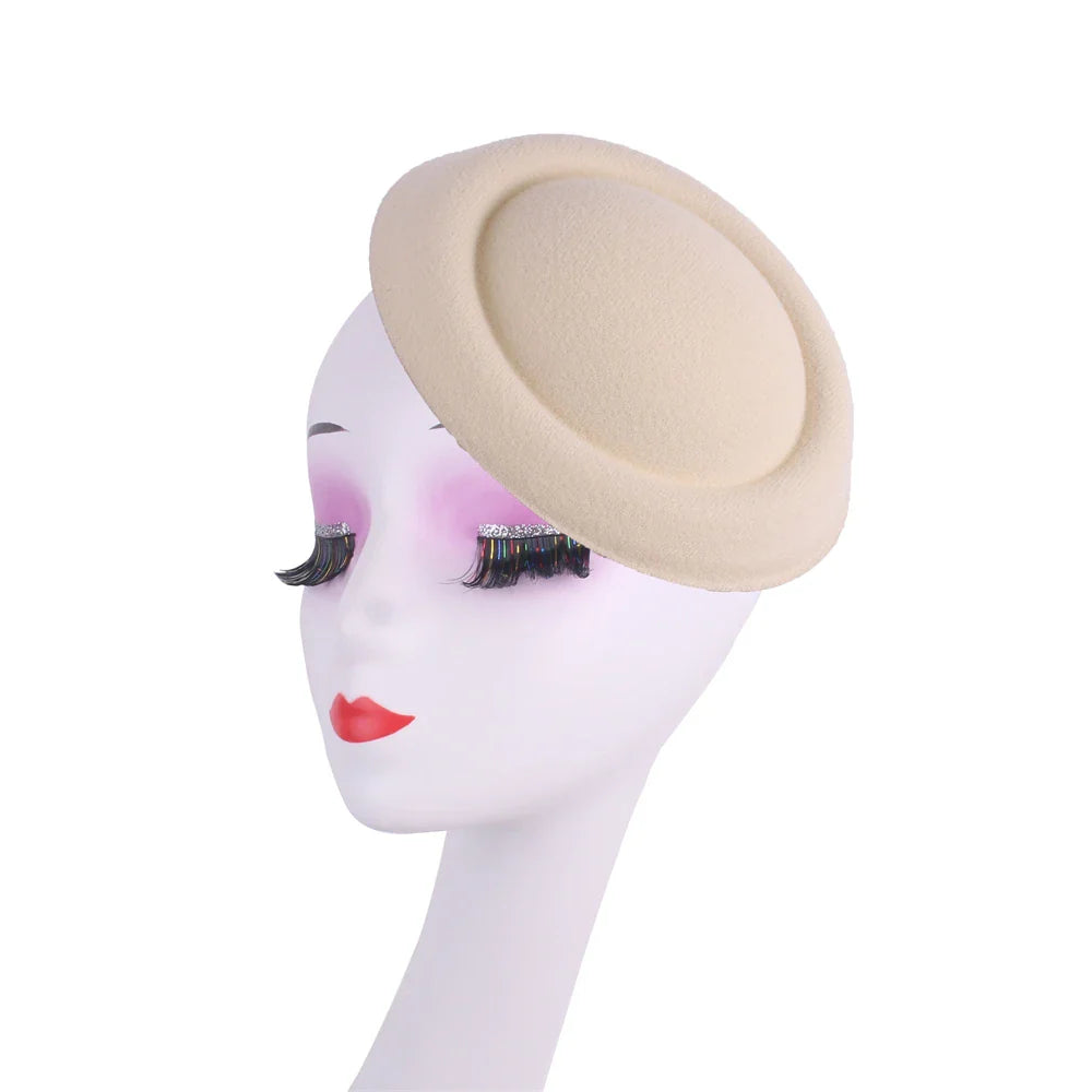17CM Fascinator Bases for DIY Hair Accessories - Ladies' Wedding Hat, Millinery Cap for Bridal Chapeau