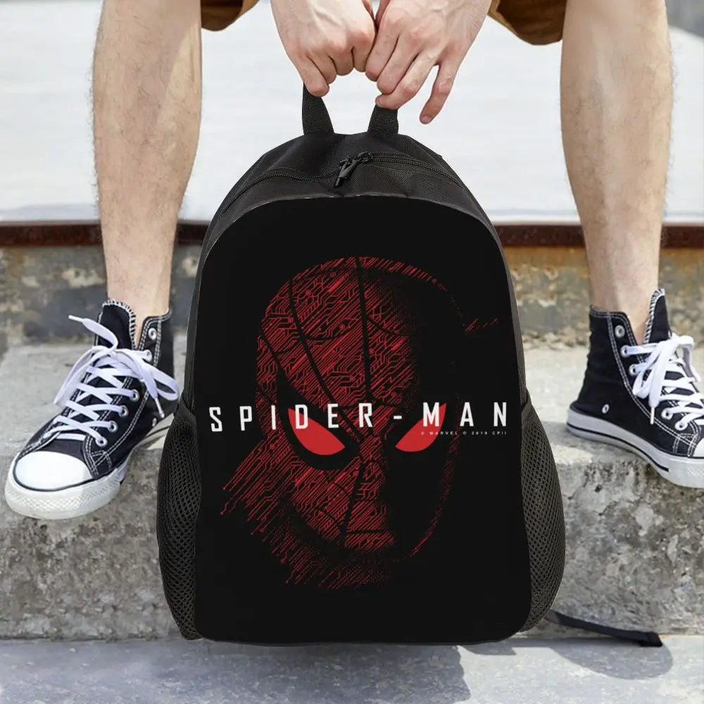 Custom Spider-Man Web Backpack – Water-Resistant School & College Bag for Men and Women