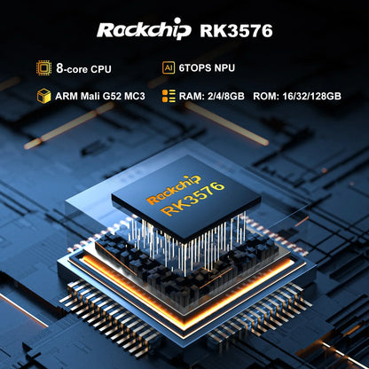 H96 MAX M9 AI Android 14 TV Box, 8-Core Rockchip RK3576, Wifi6, BT5.4, 4GB/64GB & 8GB/128GB, 8K 120fps Streaming, 1000M LAN