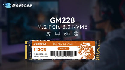 Bestoss NVMe M.2 SSD – 256GB, 1TB Internal Solid State Drive for Notebook, Gaming PC, Laptop