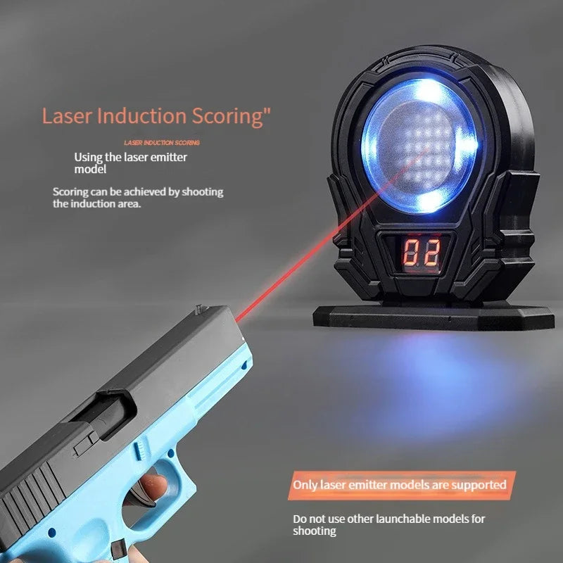 Infrared Laser Target Shooting Practice Toy with Sound Effects – Color Sensitive Electronic Scoring Trainer