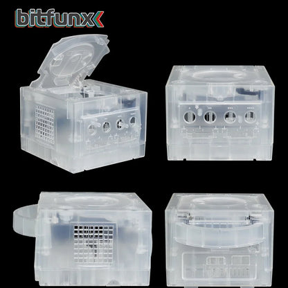 Bitfunx GameCube NGC Replacement Shell – Transparent Purple & Black Case for GC Console