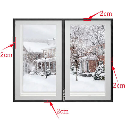 Winter Zipper Curtains – Transparent Waterproof Plastic Window Film, Windproof & Anti-Freezing Insulation