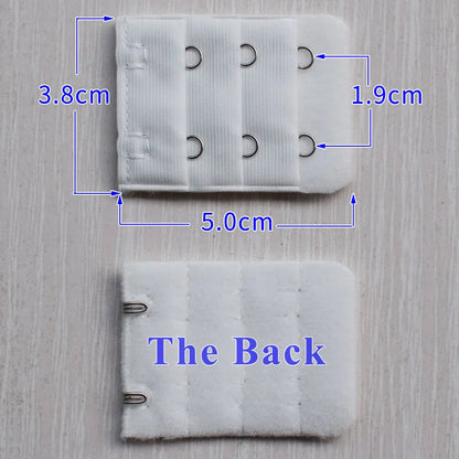 3.8cm 2-Hook Bra Extender Clip – Adjustable Back Belt Buckle for Women’s Underwear & Soft Bra Extension